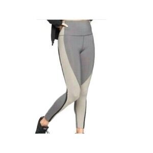 ATHLETA Silver Bells Spar Colorblock 7/8 Leggings Womens Activewear Size Small